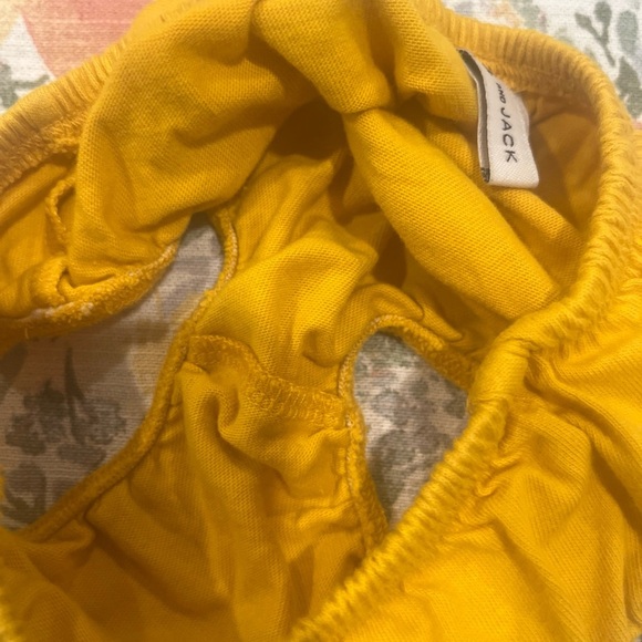 Janie Jack Collared Ruffle Ponte Dress Yellow 6-12 Mos - Picture 11 of 12